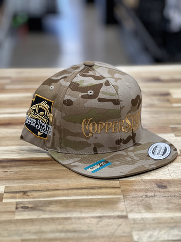 Buy multicam-arid-copper-logo-flatbill-snapback COPPERSTATE TACKLE HATS