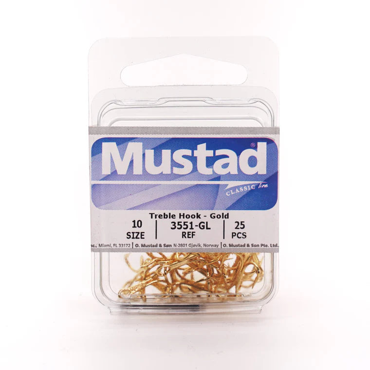 MUSTAD TREBLE HOOK