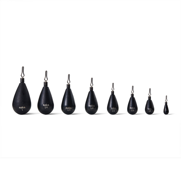 NAKO TUNGSTEN TEAR DROP SHOT WEIGHTS
