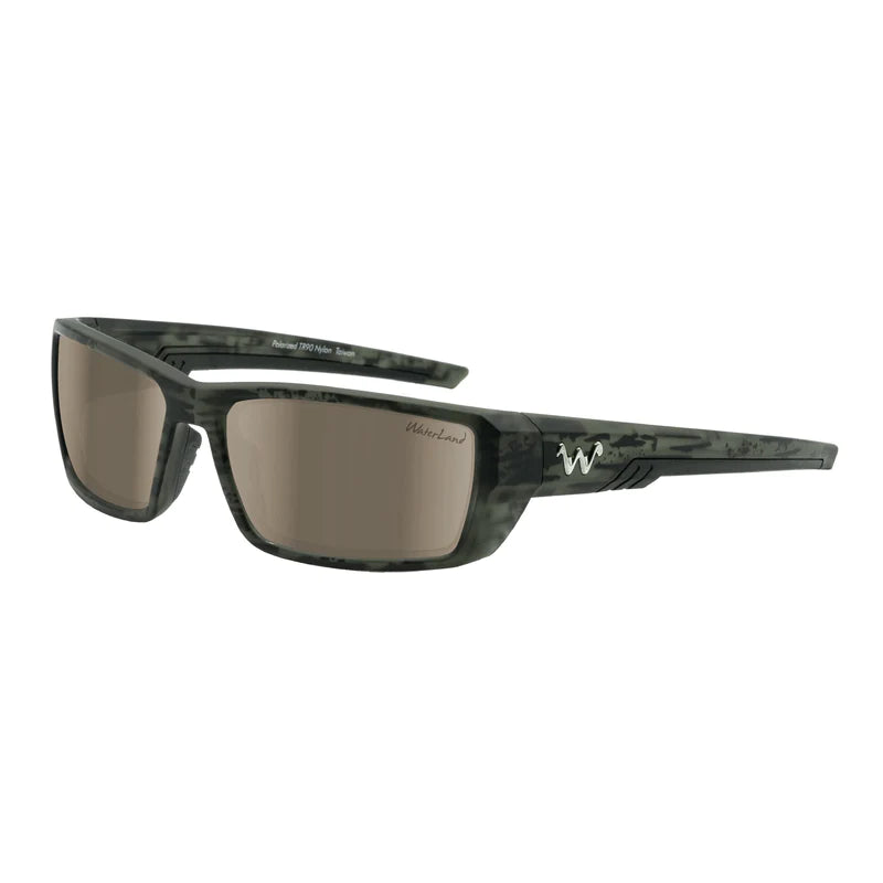 WaterLand Milliken Sunglasses Matte Black Frame with Green Mirror  Polycarbonate | MKN-BLK-GM-PC