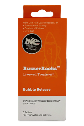 BUZZERROCKS LIVEWELL TREATMENT BUBBLE REALEASE