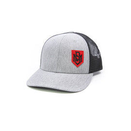 BASS MAFIA GREY EMBROIDED BADGE HAT