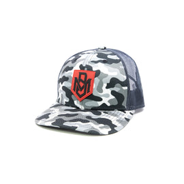 BASS MAFIA GREY MULTI-CAM TRUCKER HAT