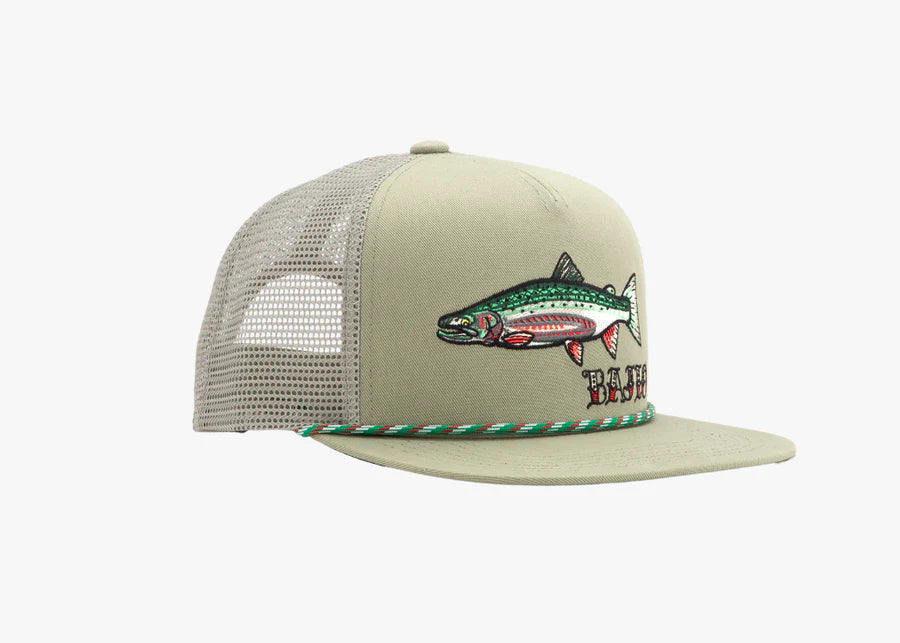 BAJIO STEELHEAD FLAT BRIM TWILL TRUCKER HAT - 0