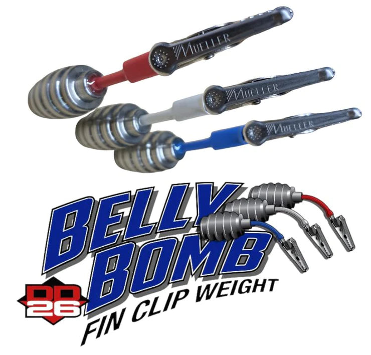 DD26 BELLY BOMB FIN CLIP WEIGHTS