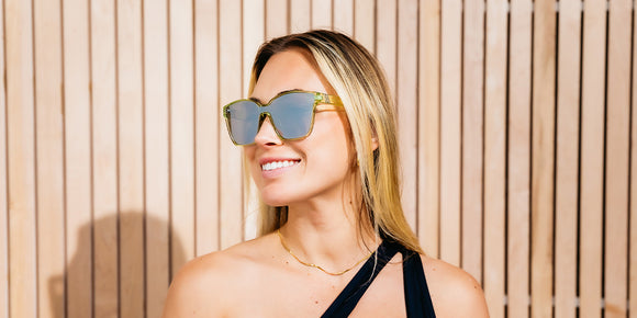 BLENDERS BUTTERTON SPARK LIME SUNGLASSES