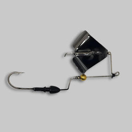 Buy black-w-black-blade BRAZALO CUSTOM LURES BUSHWHACKER BUZZBAIT