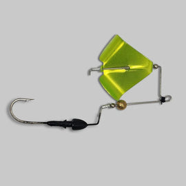 Buy black-w-chartreuse-blade BRAZALO CUSTOM LURES BUSHWHACKER BUZZBAIT