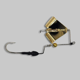 Buy black-w-gold-blade BRAZALO CUSTOM LURES BUSHWHACKER BUZZBAIT