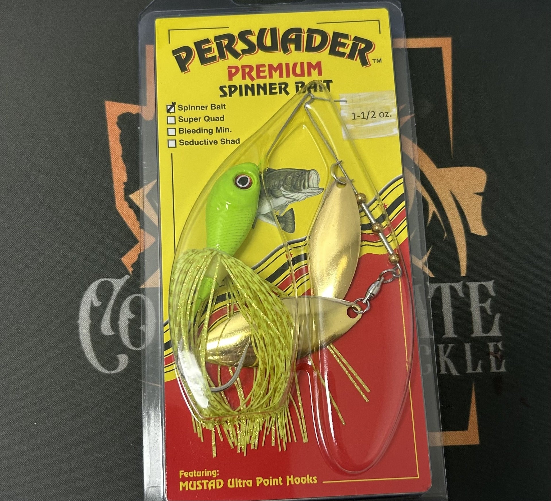 Buy chartreuse-w-gold-willow-willow PERSUADER PREMIUM SPINNER BAIT DEEP RUNNERS