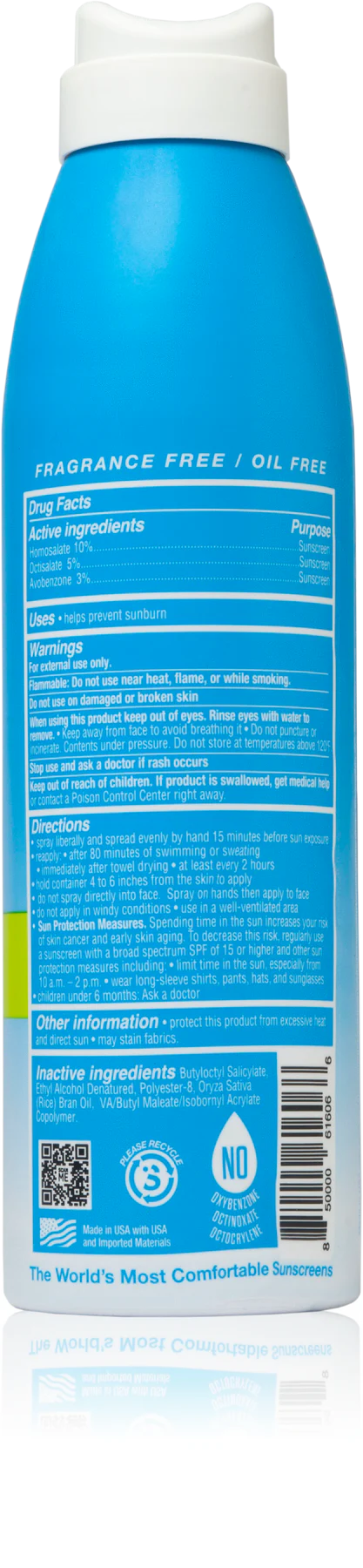 SURFACE SUNSCREEN SPF50 DRY TOUCH CONTINUOUS SPRAY 6OZ