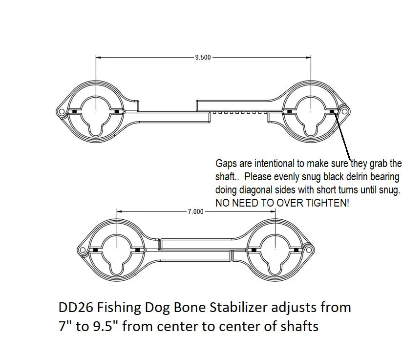 DD26 DOG BONE STABILIZER BRACKET - 0