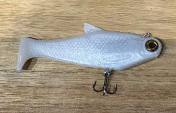 Buy pearl-white BUCCA 4" FAST SINK BURRITO SWIMBAIT
