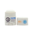 SURFACE SUNSCREEN SPF45 ZINC OXIDE FACESTICK .05OZ- WHITE-2