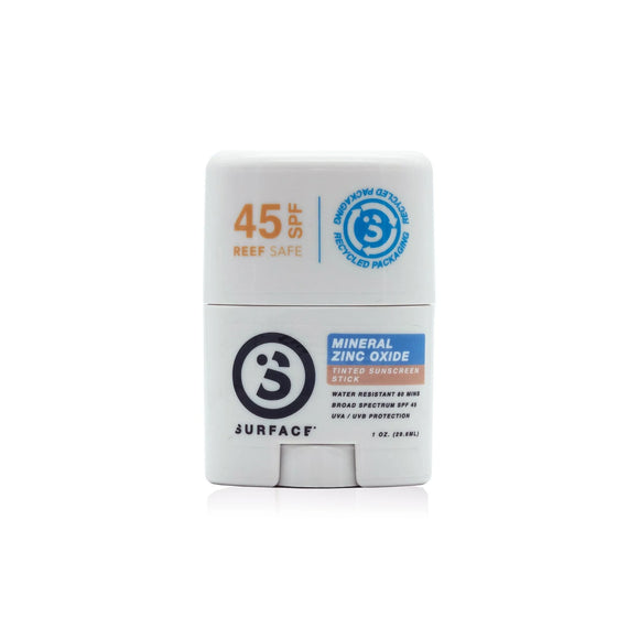 SURFACE SUNSCREEN SPF45 ZINC OXIDE FACESTICK .5OZ - TINTED