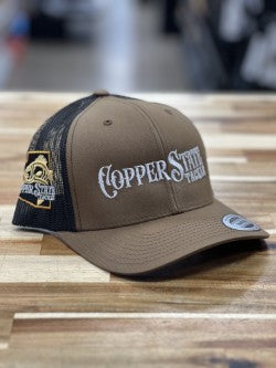 Buy tan-brown-black-netting-trucker COPPERSTATE TACKLE SIDE PATCH HATS