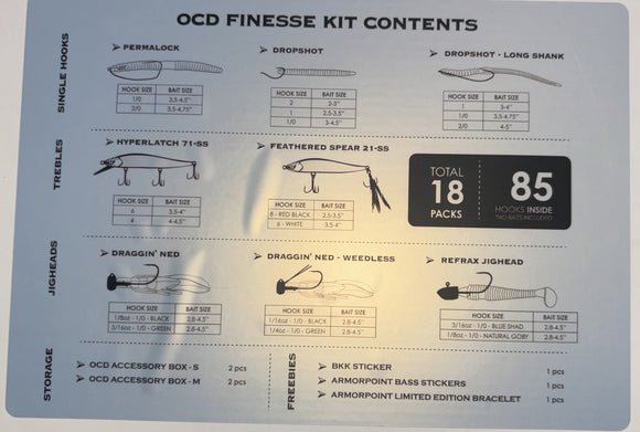 BKK OCD TACKLE STORAGE SYSTEM FINESSE KIT