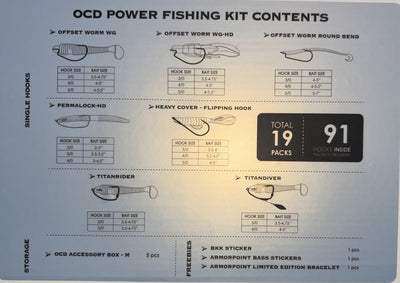 BKK OCD TACKLE STORAGE SYSTEM POWER FISHING KIT - 0