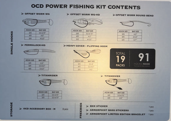 BKK OCD TACKLE STORAGE SYSTEM POWER FISHING KIT