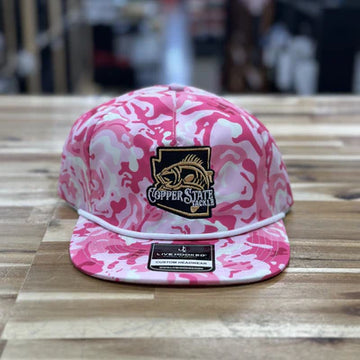 Buy pink-camo-bubble-gum-rope-flatbill COPPERSTATE TACKLE HATS
