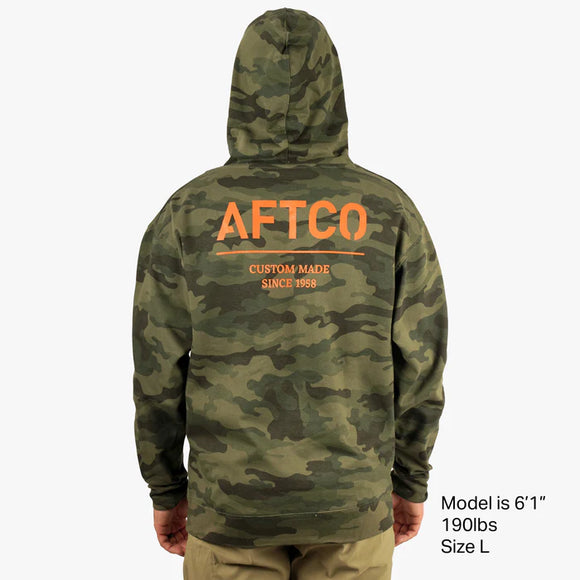 AFTCO RADAR CAMO PULLOVER HOODIE