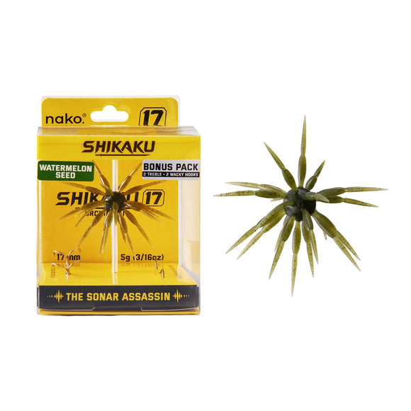 NAKO SHIKAKU 17MM URCHIN BAIT - BONUS HOOKS INCLUDED