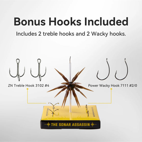 NAKO SHIKAKU 17MM URCHIN BAIT - BONUS HOOKS INCLUDED