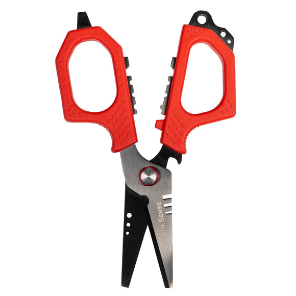 6TH SENSE PRO FISHING SHEARS - RED