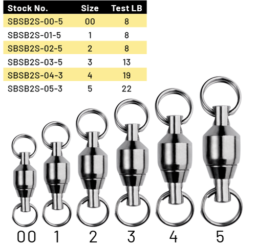 SPRO BALL BEARING SWIVEL WITH SPLIT RINGS - 0