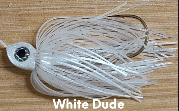 PRECISION TACKLE BIG EYE BLADE SPINNERBAIT White Dude - Dbl Willow