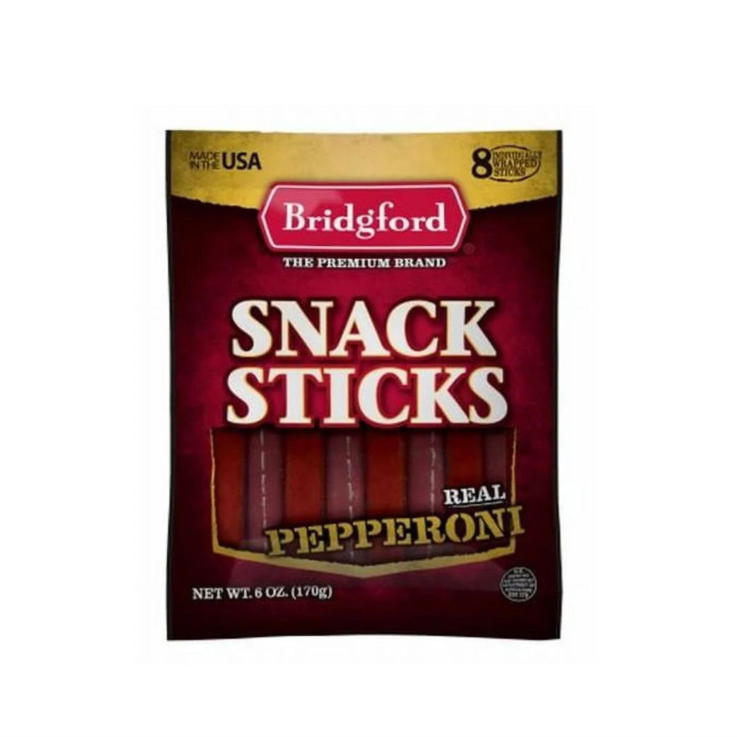 Bridgford 8 Pack Peporoni Sticks 6oz