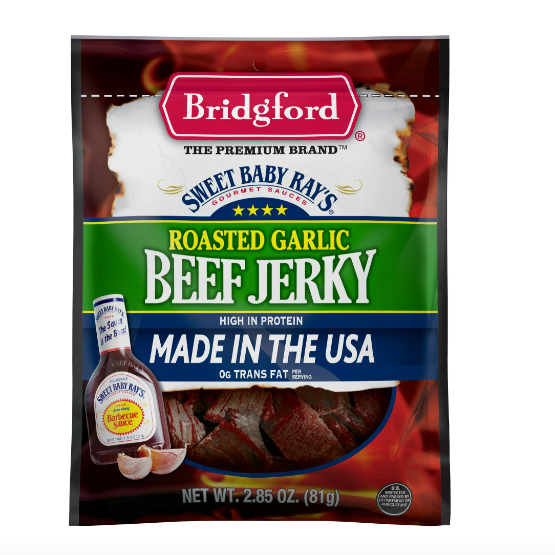 Bridgford Roasted Garlic Beef Jerky 2.85oz