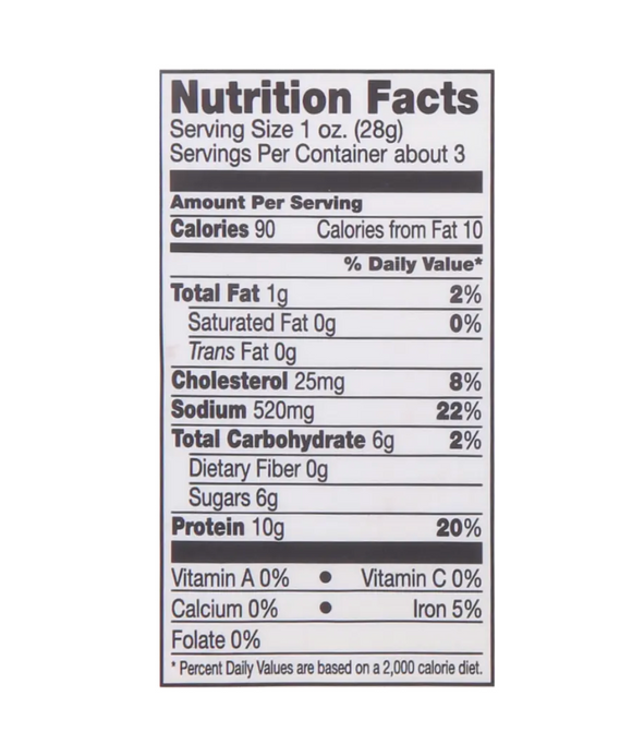 Bridgford Sweet Teriyaki Jerky 2.85oz