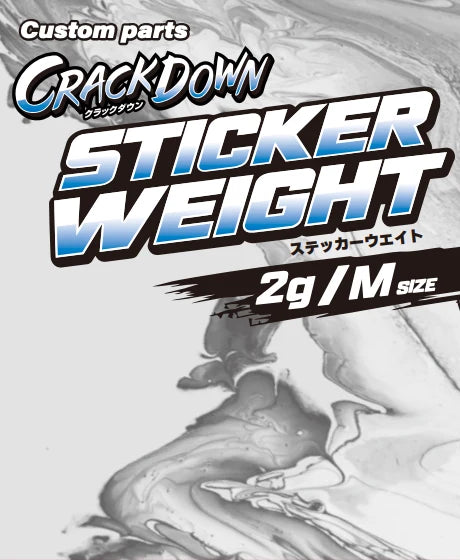GEECRACK CRACKDOWN STICKER WEIGHT