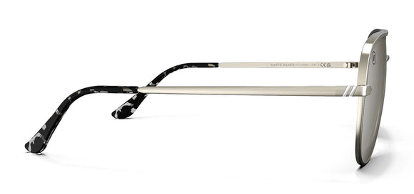 BLENDERS SHADOW MATTE SILVER SUNGLASSES