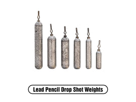 X ZONE PEANCIL LEAD DROP SHOT WEIGHT