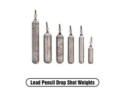 X ZONE PEANCIL LEAD DROP SHOT WEIGHT