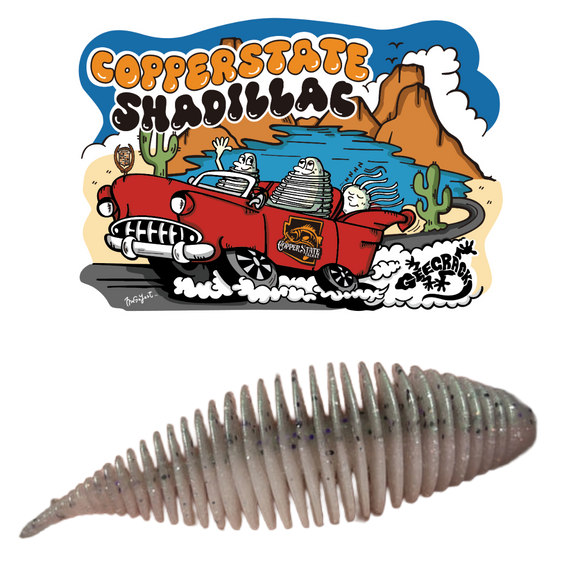 GEECRACK SHADILLAC BELLOWS SHAD PACK AND STICKER