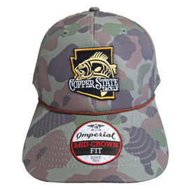 Buy camo-logo-with-rope-snapback COPPERSTATE TACKLE HATS 2025