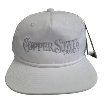 Buy white-silver-logo-decky-6226-rope-hat COPPERSTATE TACKLE HATS