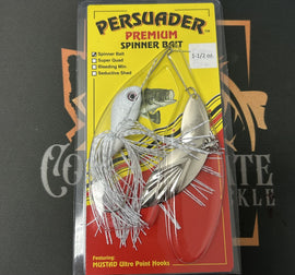 Buy white-w-silver-willow-willow PERSUADER PREMIUM SPINNER BAIT DEEP RUNNERS
