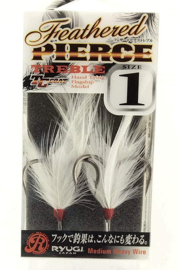 RYUGI FEATHERED PIERCE TREBLE HOOKS