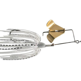 Buy white-gold-blade BRAZALO CUSTOM LURES SKIRTED WEE-WHACKER BUZZBAIT