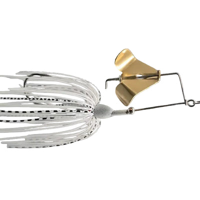 Buy white-gold-blade BRAZALO CUSTOM LURES SKIRTED WEE-WHACKER BUZZBAIT