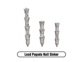 X ZONE LEAD PAGODA NAIL SINKER