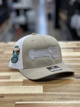 Buy beige-silver-outline-logo-richardson-112 COPPERSTATE TACKLE HATS