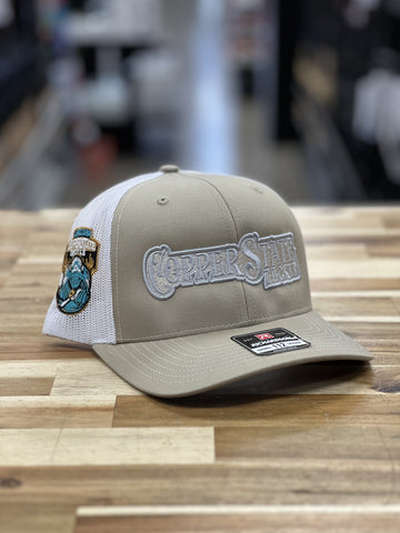 Buy beige-silver-outline-logo-richardson-112 COPPERSTATE TACKLE HATS