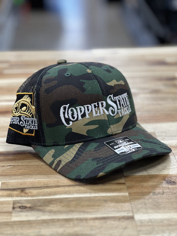 Buy camo-black-white-logo-richardson-112 COPPERSTATE TACKLE HATS