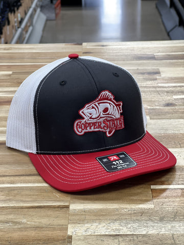 Buy black-white-red-fish-logo-richardson-112 COPPERSTATE TACKLE HATS
