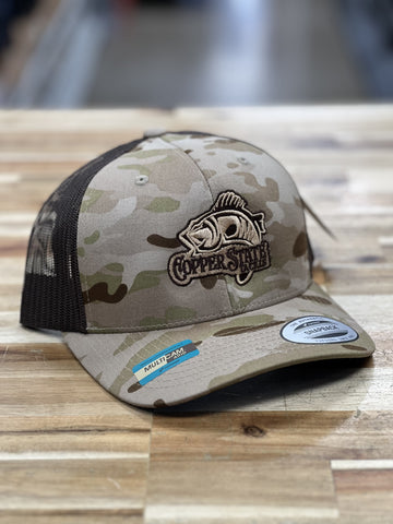 Buy multicam-arid-fish-logo-trucker COPPERSTATE TACKLE HATS